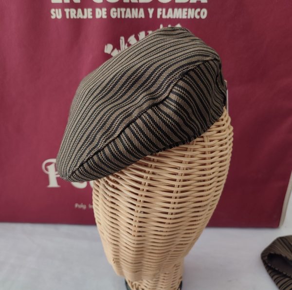 Gorra Modelo PEDROCHE (Tallas 47 a 51) Raya Marron Infantil