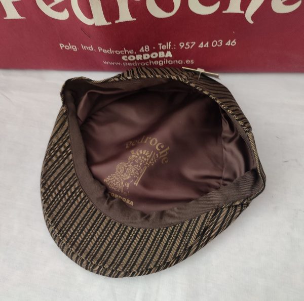 Gorra Modelo PEDROCHE (Tallas 58 a 60) Raya Marron Adulto - Imagen 3
