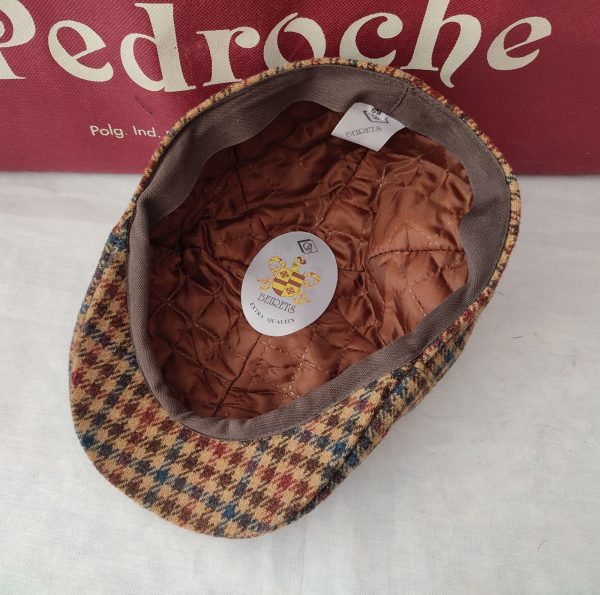 Gorra Modelo GATSBY (58/59) Pata Gallo Marron-Azul - Imagen 3