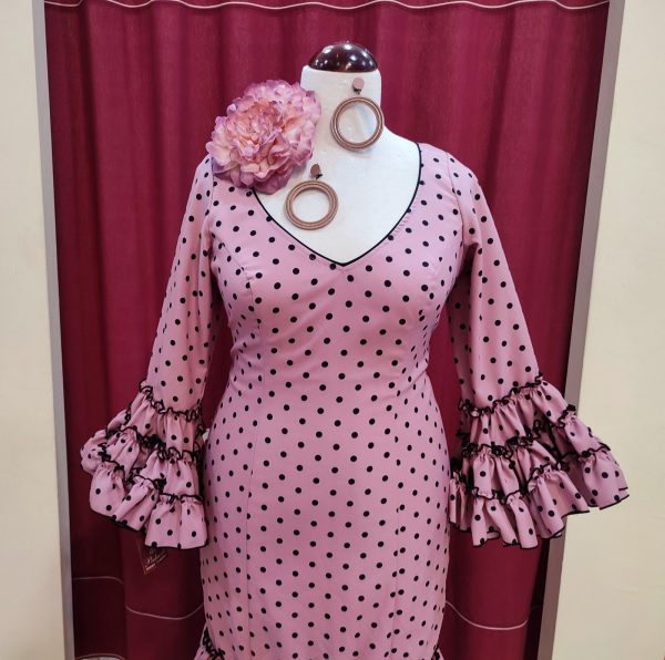 Vestido Flamenca RUBI Maquillaje Lunar Negro - Imagen 4
