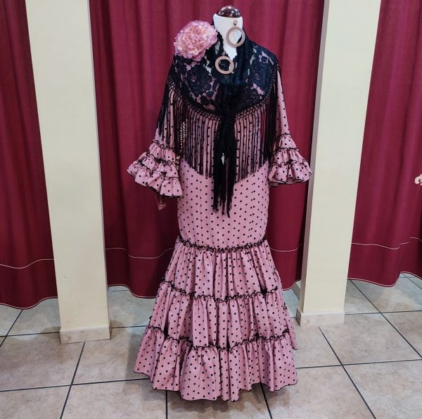 Vestido Flamenca RUBI Maquillaje Lunar Negro