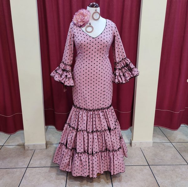 Vestido Flamenca RUBI Maquillaje Lunar Negro - Imagen 3