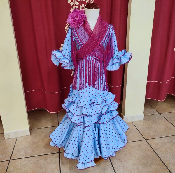 Modelo NACAR NIÑA Celeste Lunar Buganvilla