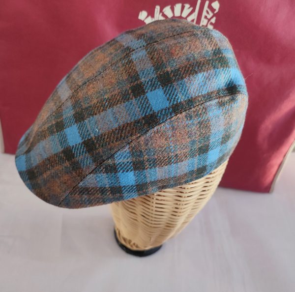 Gorra Modelo CUADROS ESCOCES (56/58/59) Gris-Azulon - Imagen 2