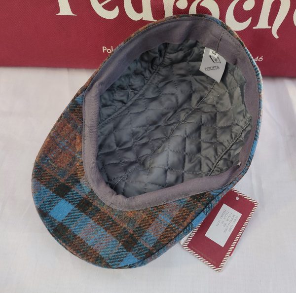 Gorra Modelo CUADROS ESCOCES (56/58/59) Gris-Azulon - Imagen 3