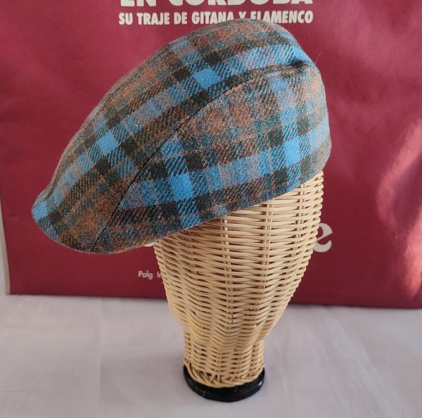 Gorra Modelo CUADROS ESCOCES (56/58/59) Gris-Azulon