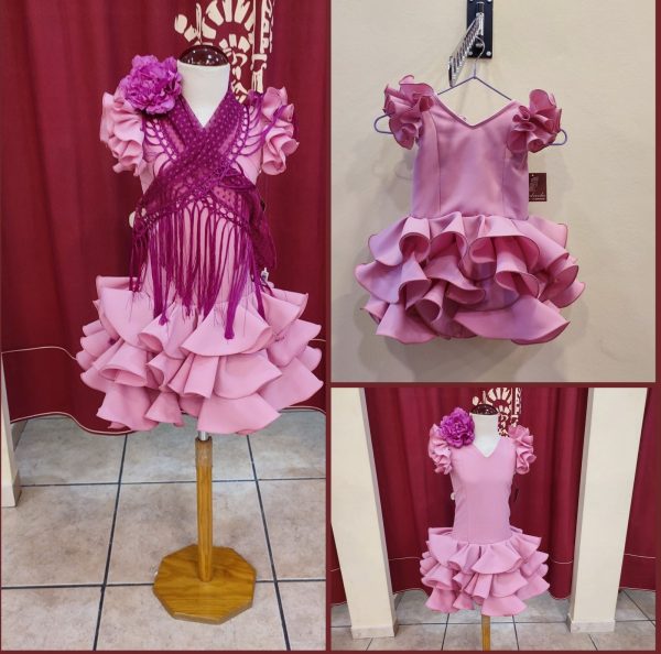 Vestido Flamenca Niña EMMA RECTO Maquillaje