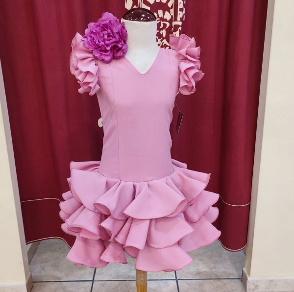 Vestido Flamenca Niña EMMA RECTO Maquillaje - Imagen 4