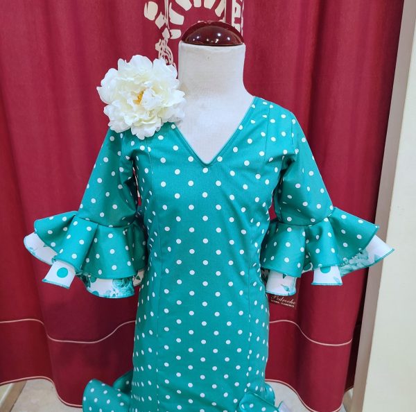 Modelo EVITA NIÑA COMBINADO Aguamarina Lunar Medio-Estampado - Imagen 3