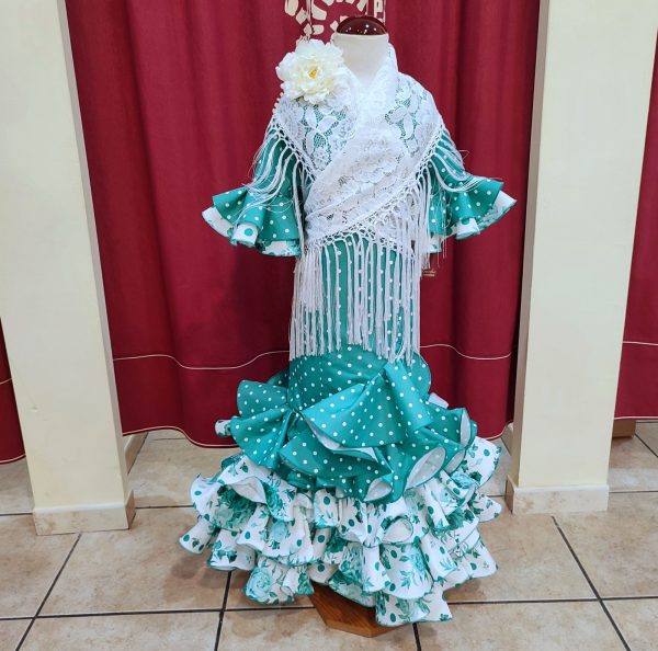 Modelo EVITA NIÑA COMBINADO Aguamarina Lunar Medio-Estampado