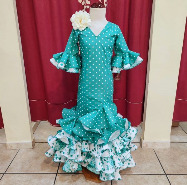 Modelo EVITA NIÑA COMBINADO Aguamarina Lunar Medio-Estampado - Imagen 2