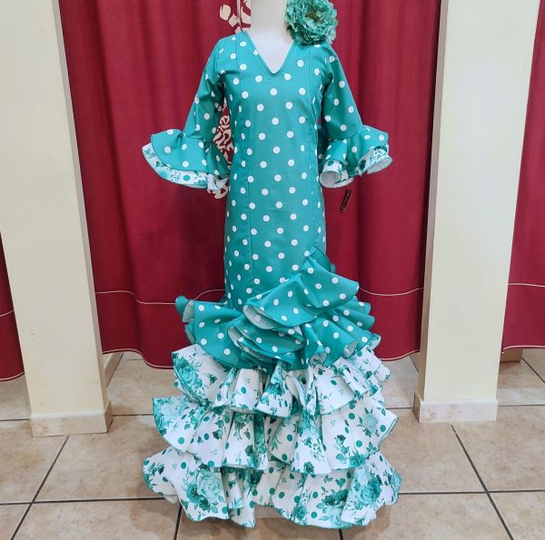 Modelo EVITA NIÑA COMBINADO Aguamarina Lunar Grande-Estampado - Imagen 2