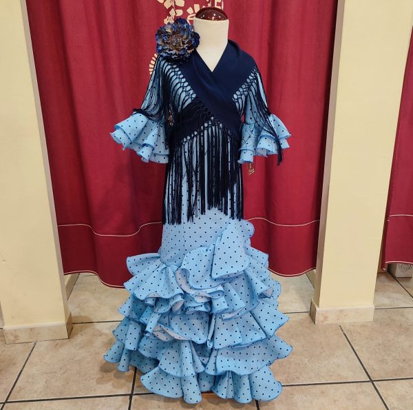Modelo EVITA NIÑA Celeste Lunar Marino