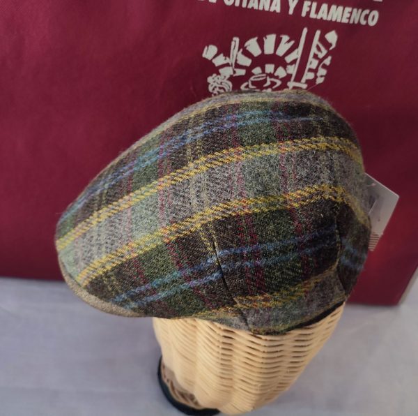 Gorra Modelo CAPRISHETLAND (56/58/59) Cuadros Escoces Kaki - Imagen 2