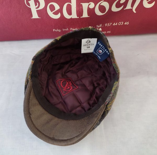 Gorra Modelo CAPRISHETLAND (56/58/59) Cuadros Escoces Kaki - Imagen 3