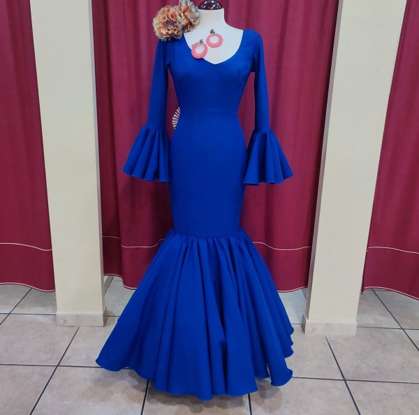 Vestido Flamenca TERESA Azulon - Imagen 3
