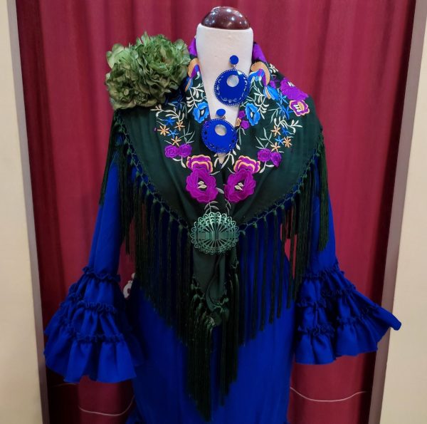 Vestido Flamenca RUBI Azulon - Imagen 4