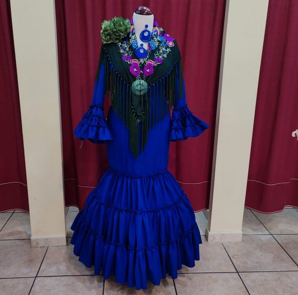 Vestido Flamenca RUBI Azulon