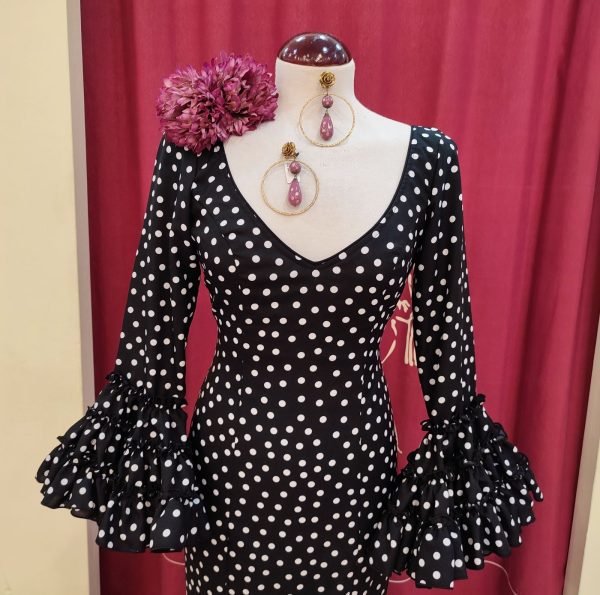 Modelo RUBI (Talla 36) Negro Lunar Medio Blanco - Imagen 4
