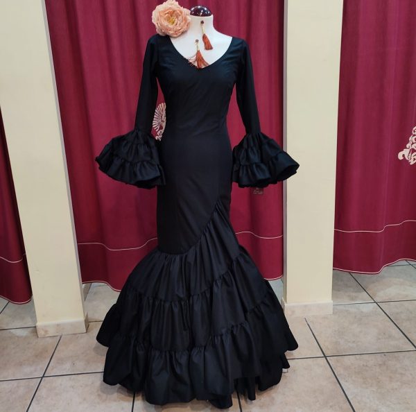 Vestido Flamenca CECILIA Negro - Imagen 3