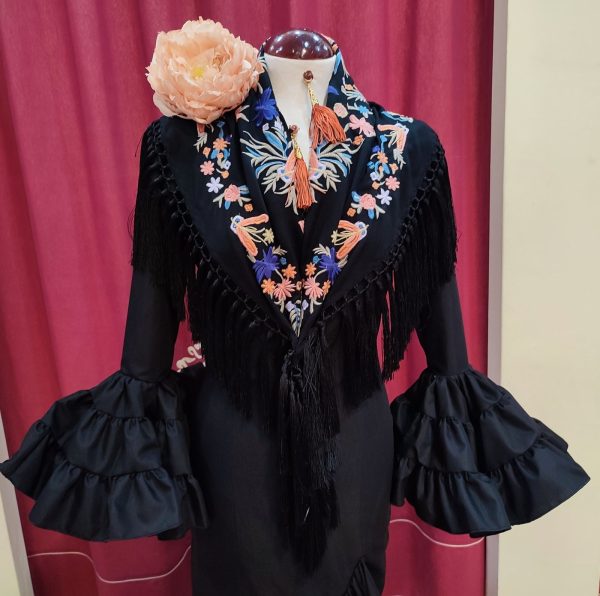 Vestido Flamenca CECILIA Negro - Imagen 2