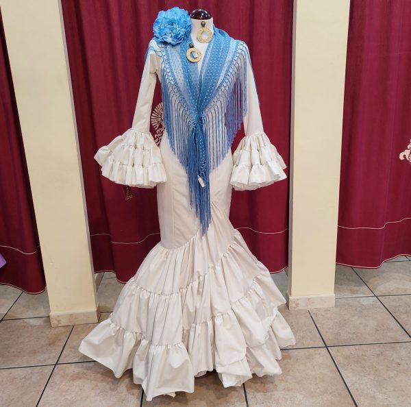 Vestido Flamenca CECILIA Beige