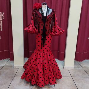 Modelo EVA CANASTERO (Talla 38) Rojo Lunar Grande Negro