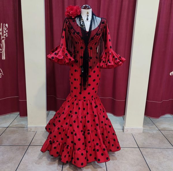 Modelo EVA CANASTERO (Talla 38) Rojo Lunar Grande Negro