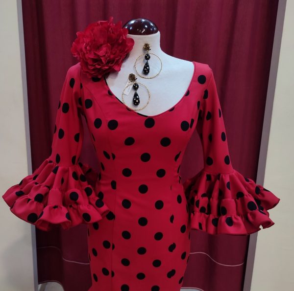 Modelo EVA CANASTERO (Talla 38) Rojo Lunar Grande Negro - Imagen 4