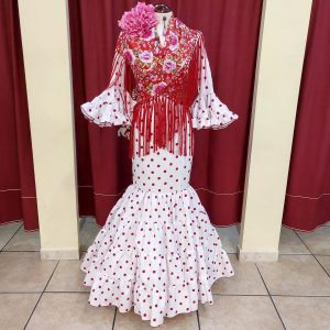Modelo EVA CANASTERO Blanco Lunar Rojo