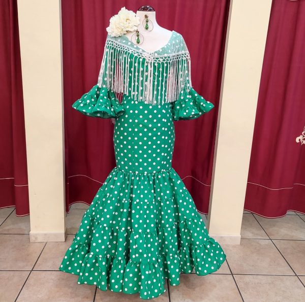 Modelo EVA CANASTERO Verde Andalucia Lunar Blanco