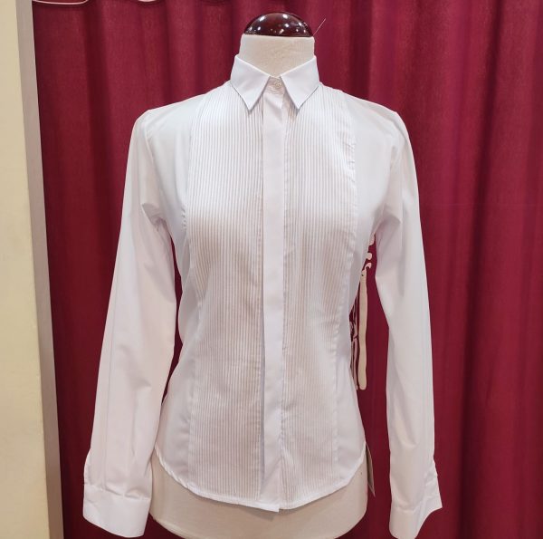 Camisa Modelo IZNAJAR CAMPERO Manga Jareta Blanca