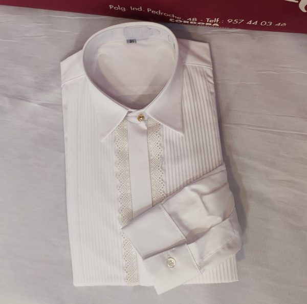 Camisa Modelo IZNAJAR CAMPERO INFANTIL Rombos Blanca