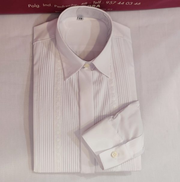 Camisa Modelo IZNAJAR CAMPERO INFANTIL Flor Blanca