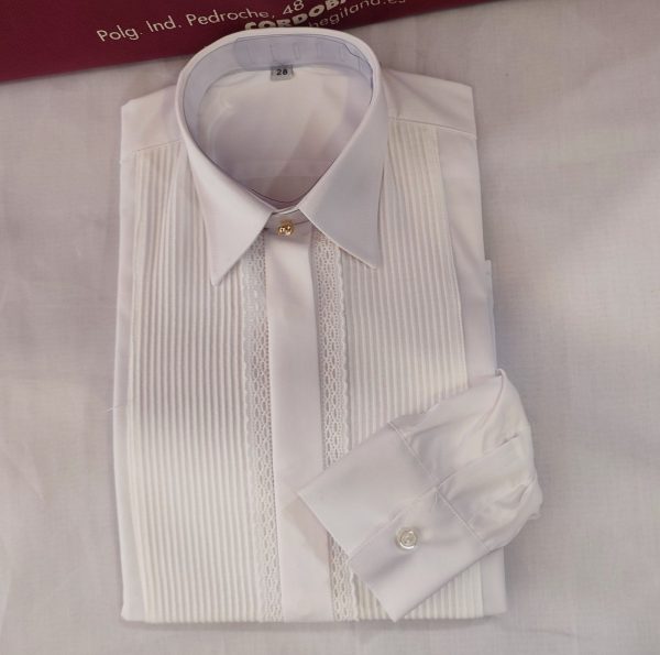 Camisa Modelo IZNAJAR CAMPERO INFANTIL Oval Blanca