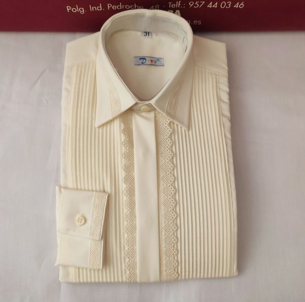 Camisa Modelo IZNAJAR CAMPERO INFANTIL Rombos Puño Beige