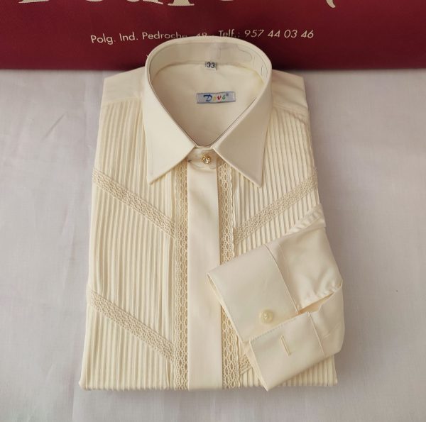 Camisa Modelo IZNAJAR CAMPERO INFANTIL Oval Diagonal Beige