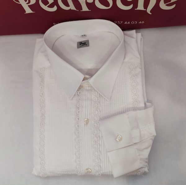 Camisa Modelo IZNAJAR CAMPERO ADULTO Olas Blanca