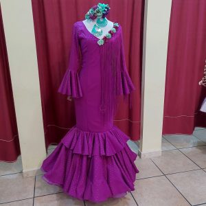 Vestido ROSALEDA BRILLO Buganvilla