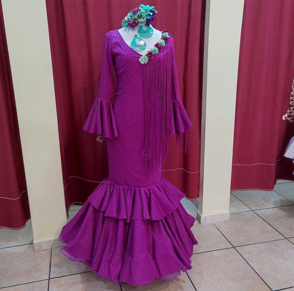 Vestido ROSALEDA BRILLO Buganvilla