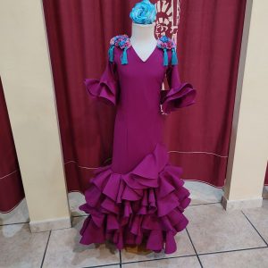 Vestido Flamenca Niña EVITA Buganvilla