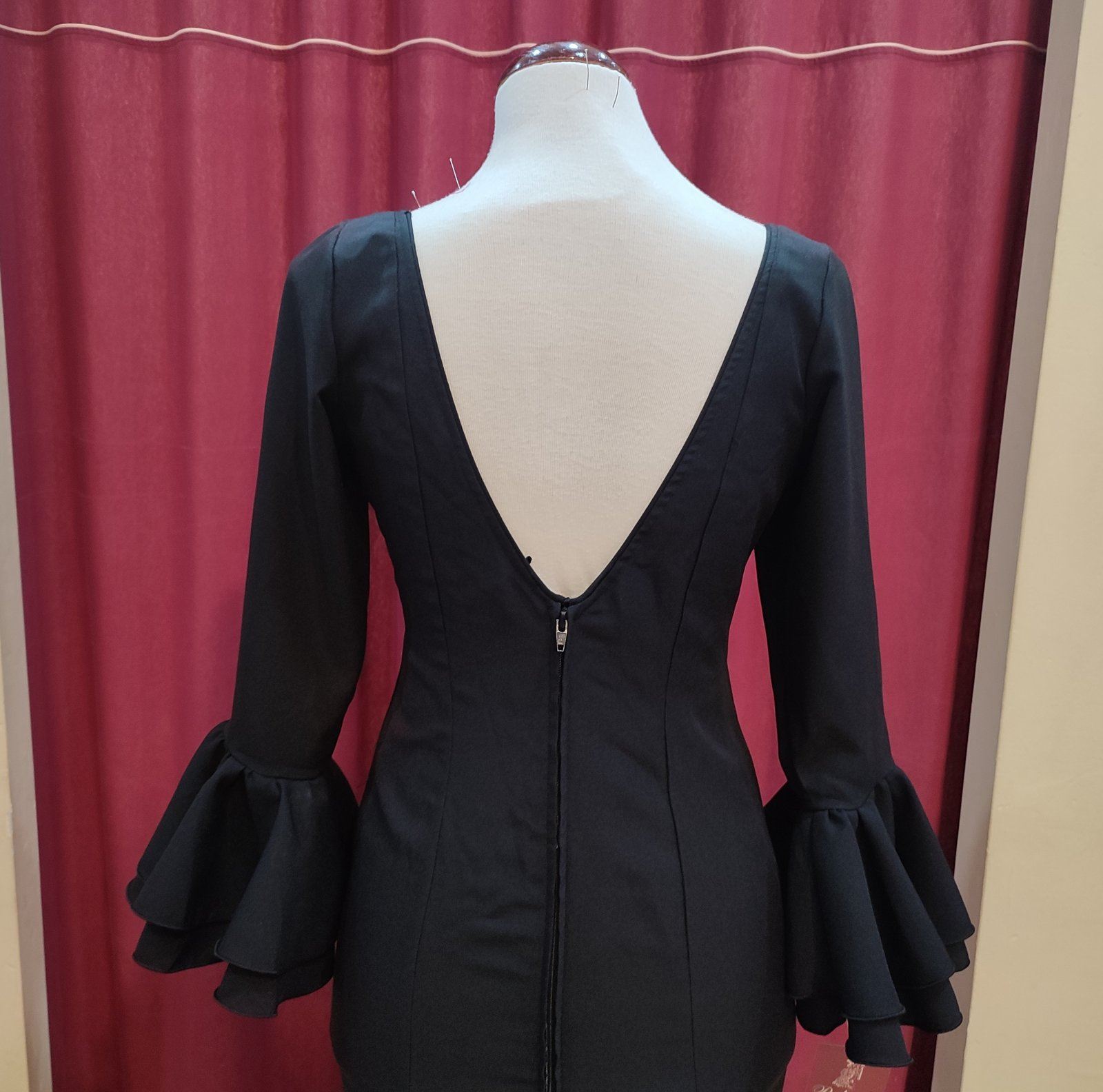 Vestido Flamenca GITANA Negro - Imagen 3