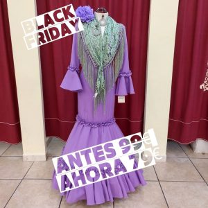 Vestido Flamenca LAVANDA Malva