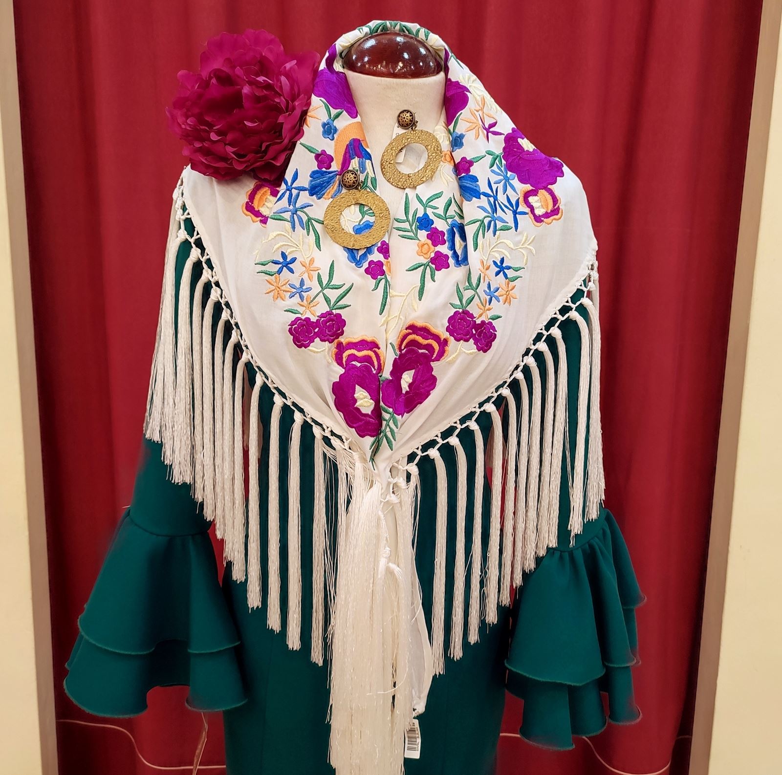 Vestido Flamenca MADRESELVA Aguamarina - Imagen 2