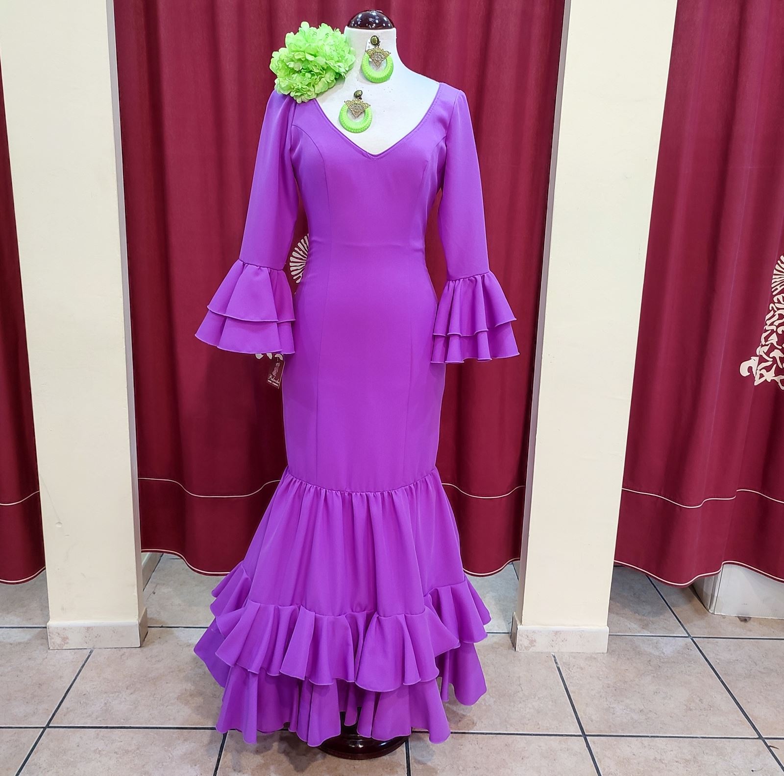 Vestido Flamenca MADRESELVA Violeta - Imagen 3