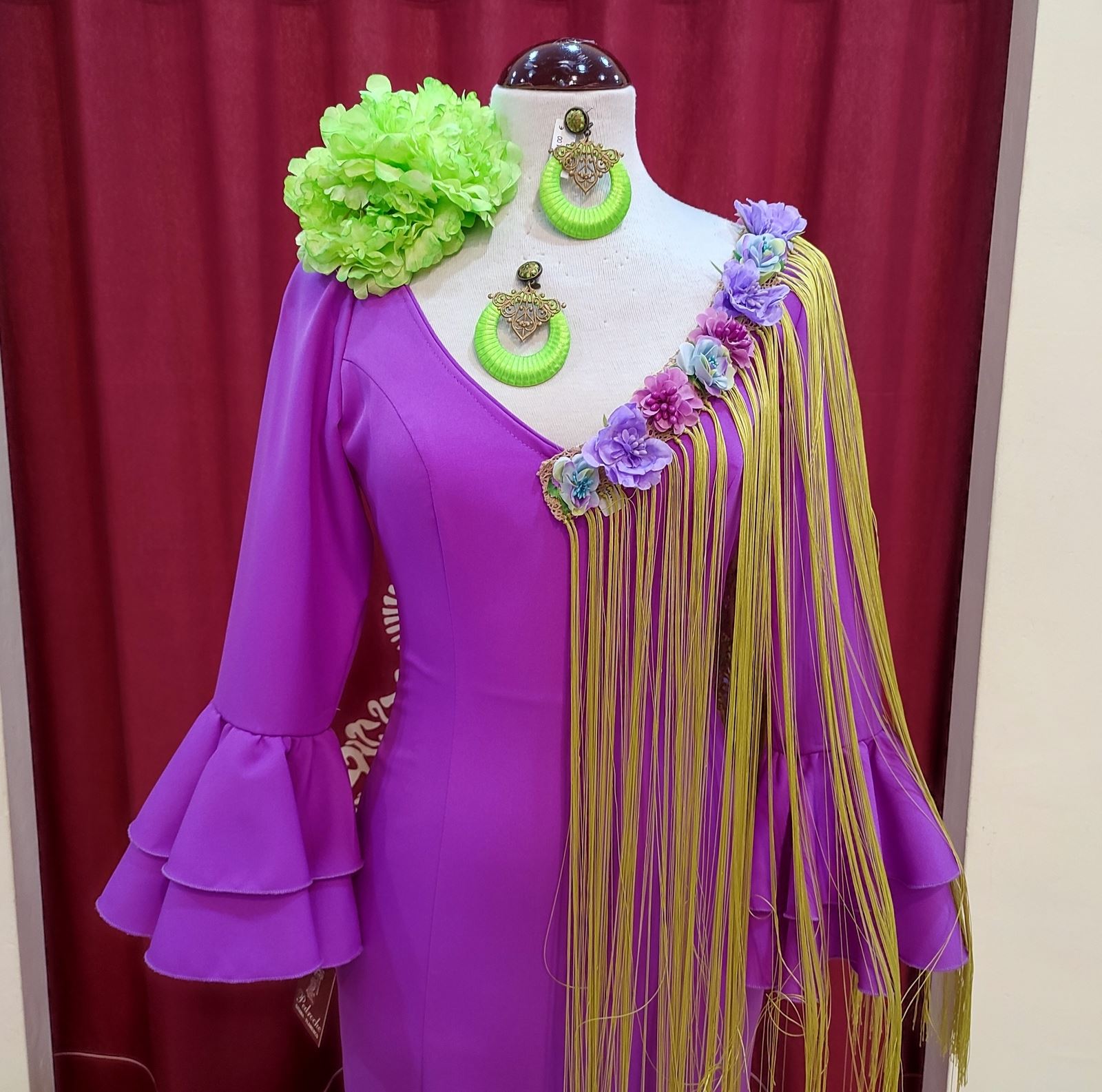 Vestido Flamenca MADRESELVA Violeta - Imagen 2