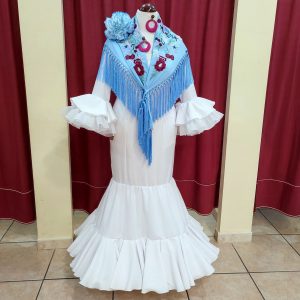 Vestido Flamenca BLANCA Blanco