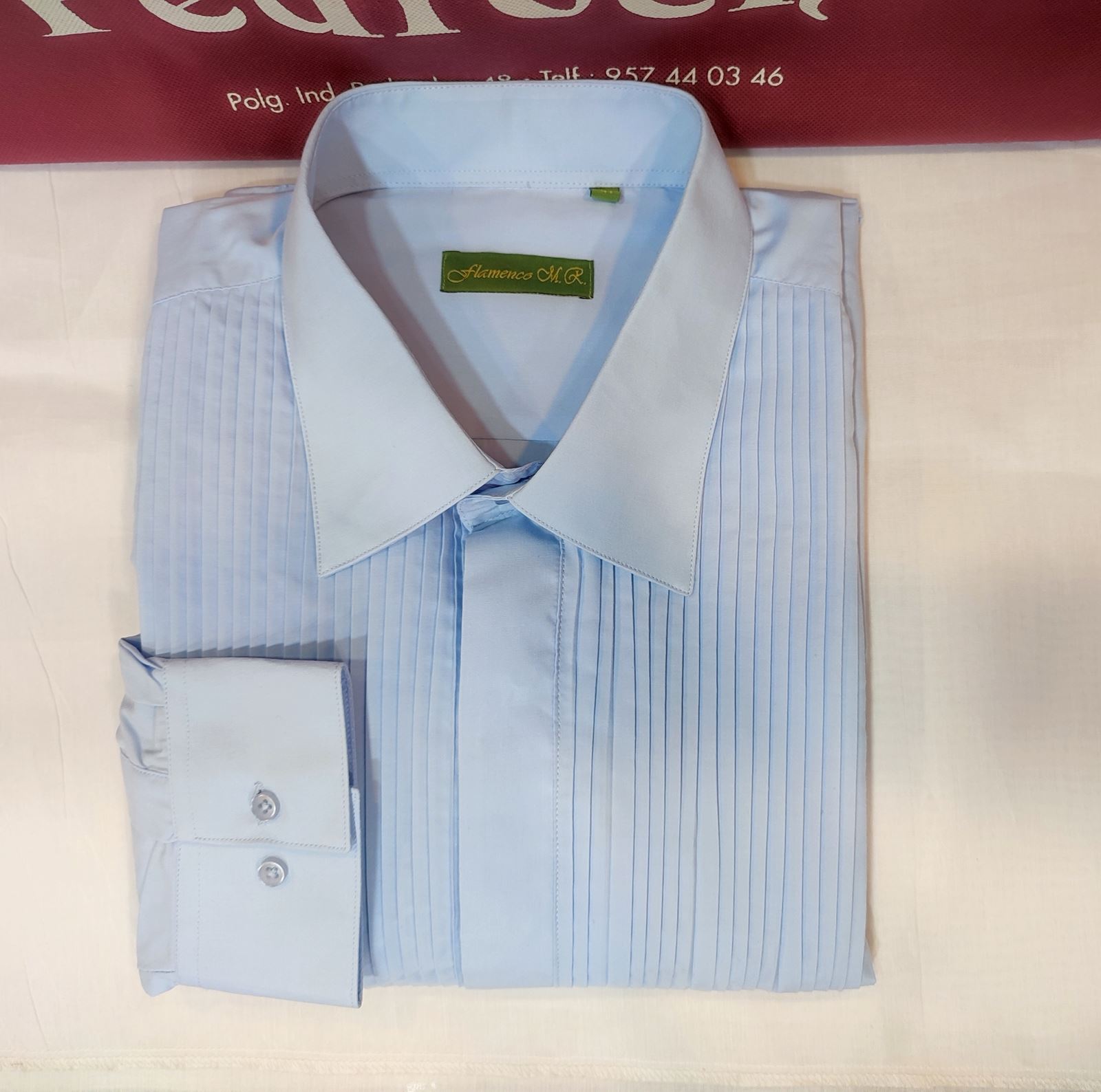 Camisa Campero PEDROCHE ADULTO Jareta Celeste - Imagen 2