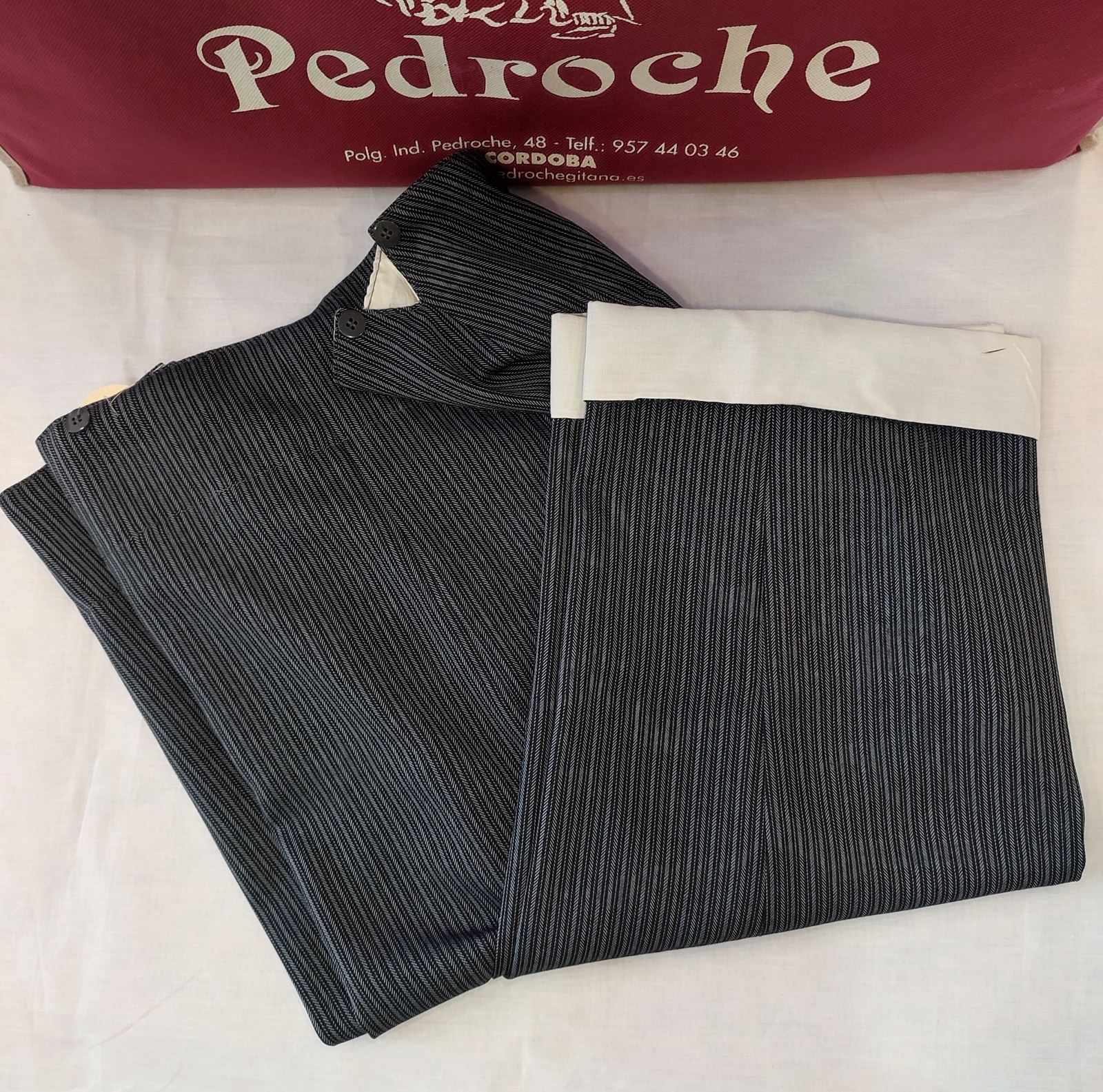 Pantalon Campero Adulto VUELTA Raya Gris Oscuro