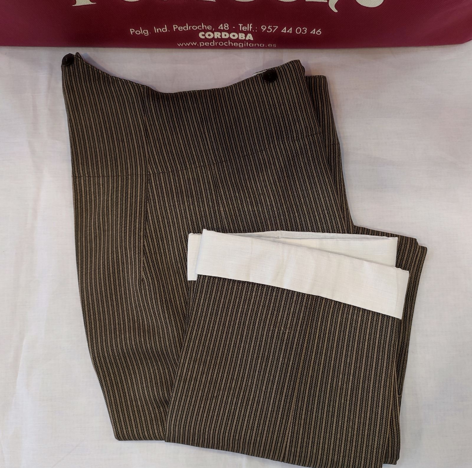 Pantalon Campero Adulto VUELTA Raya Marron